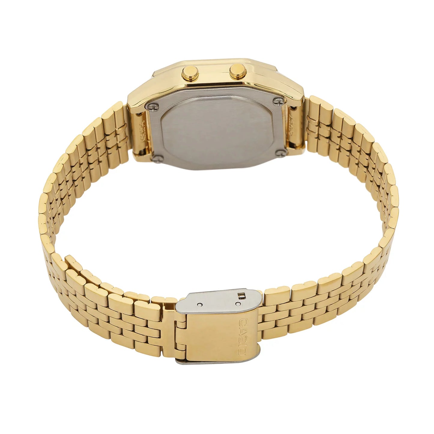 Reloj Casio LA680WGA-9D para Dama – Diseño Digital Retro en Acabado Dorado