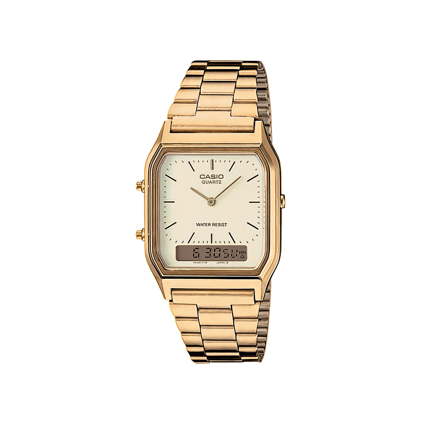 Casio AQ-230GA-9BMQ con – Elegancia dorada con tecnología retro
