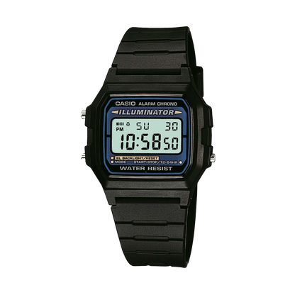 Casio F-105W-1A – El clásico digital con iluminación electro-luminiscente