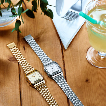 Casio AQ-230GA-9BMQ con – Elegancia dorada con tecnología retro