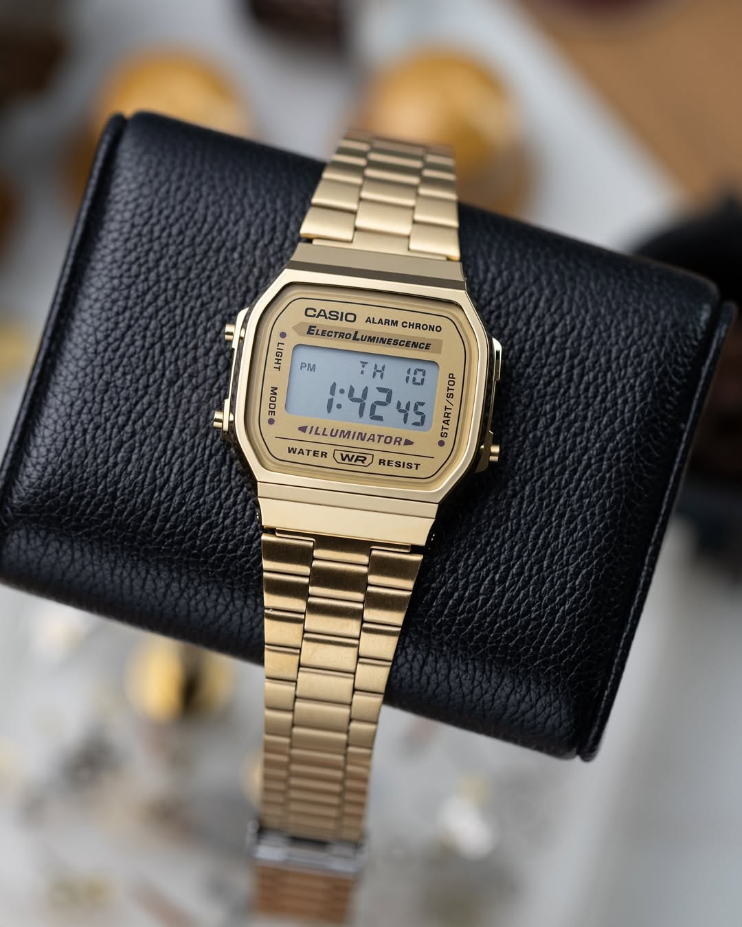 Reloj Casio A168WG-9W – Estilo Retro Dorado con Pantalla Digital