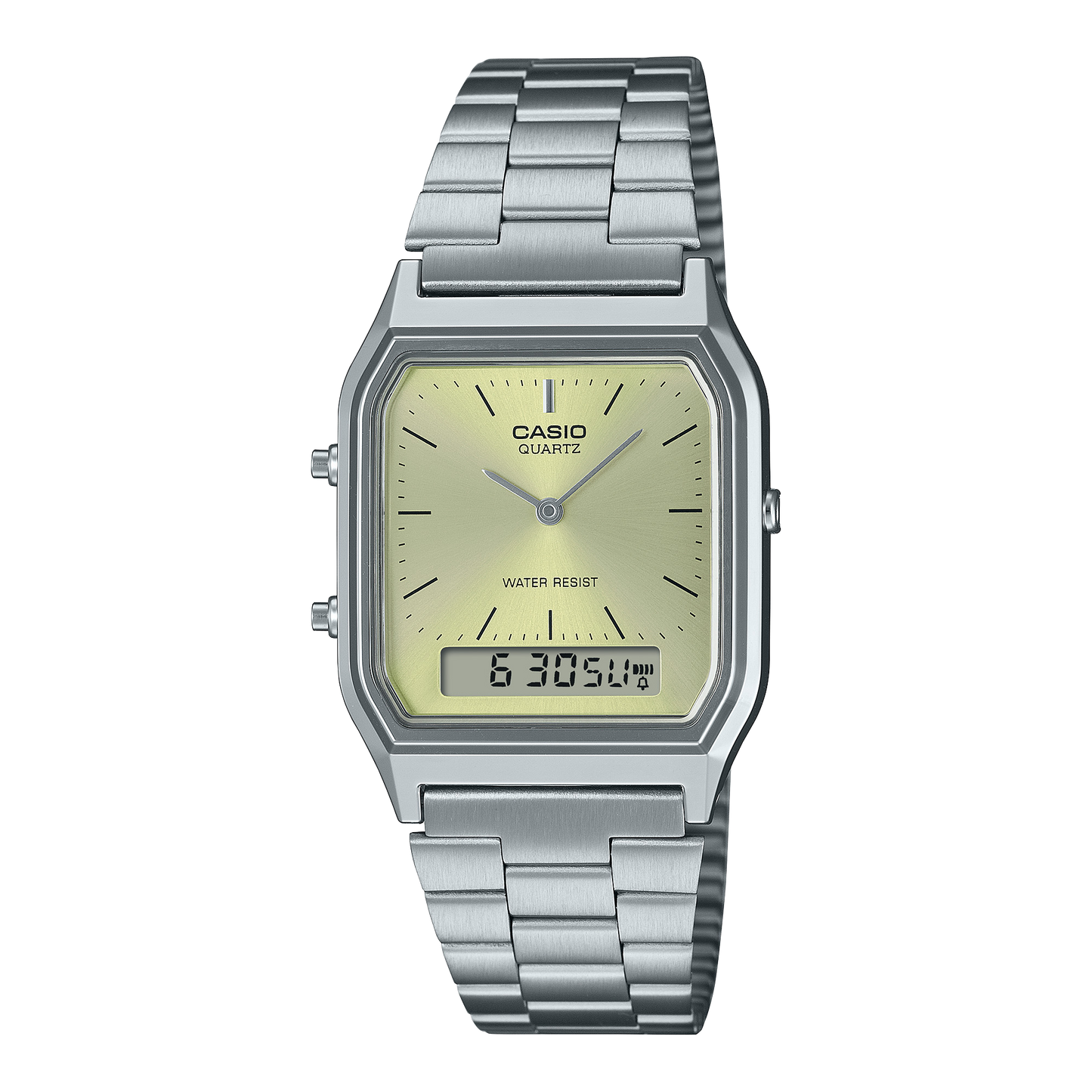 Casio AQ-230A-9AMQY – Elegancia retro con doble funcionalidad