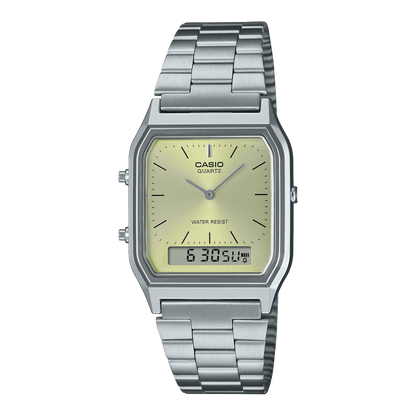 Casio AQ-230A-9AMQY – Elegancia retro con doble funcionalidad