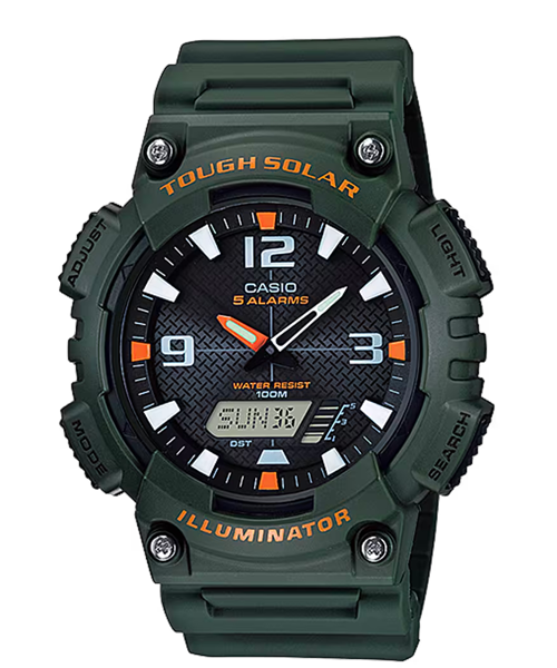 Reloj digital analógico Casio AQ-S810W-3AV Tough Solar verde
