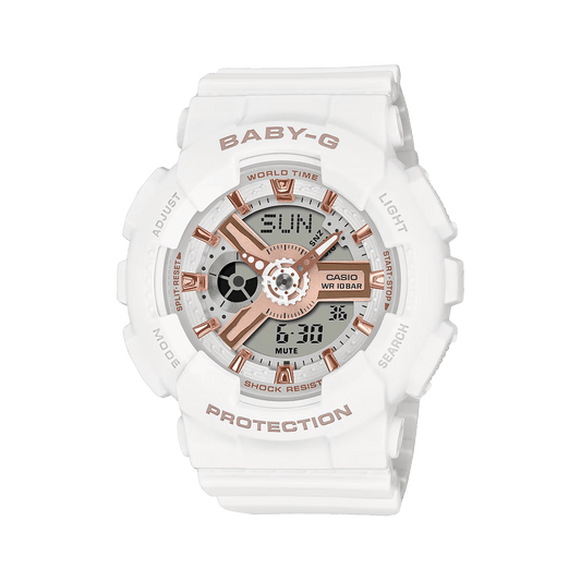 Reloj BABY-G BA-110XRG-7A Resina Mujer Blanco