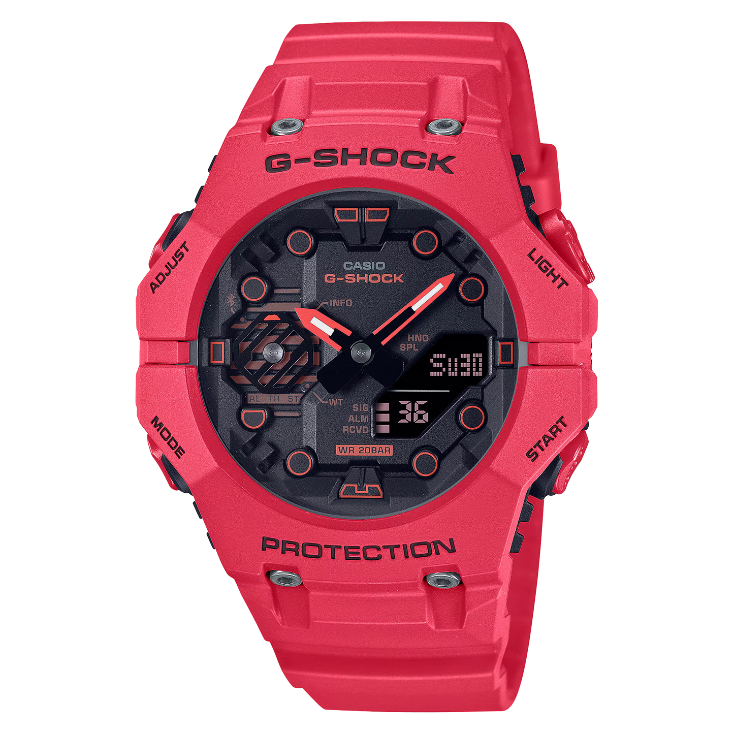 Reloj G-SHOCK GA-B001-4A Carbono/Resina Hombre Rojo