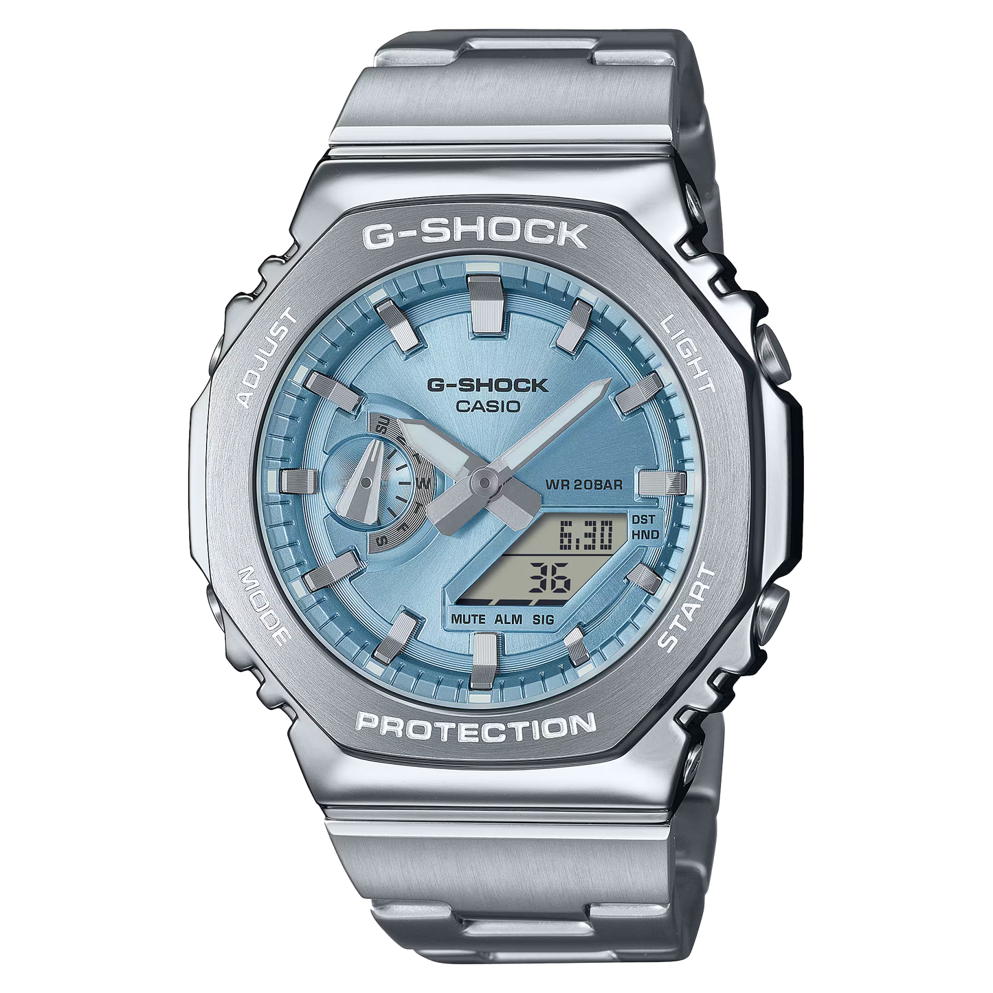 Reloj G-SHOCK GM-2110D-2A Resina/Acero Hombre Plateado