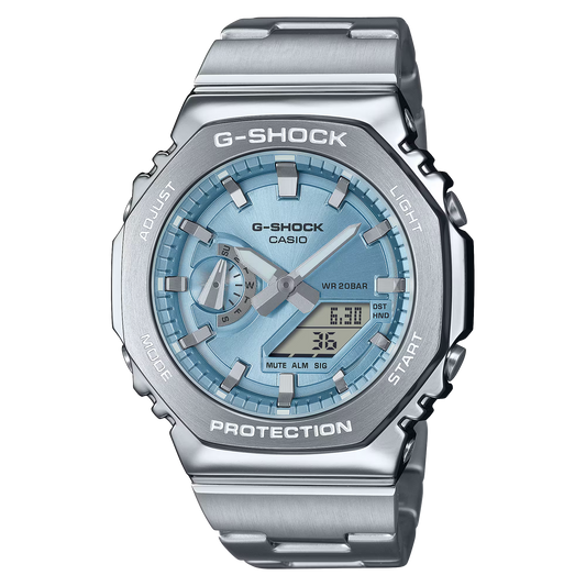 Reloj G-SHOCK GM-2110D-2A Resina/Acero Hombre Plateado