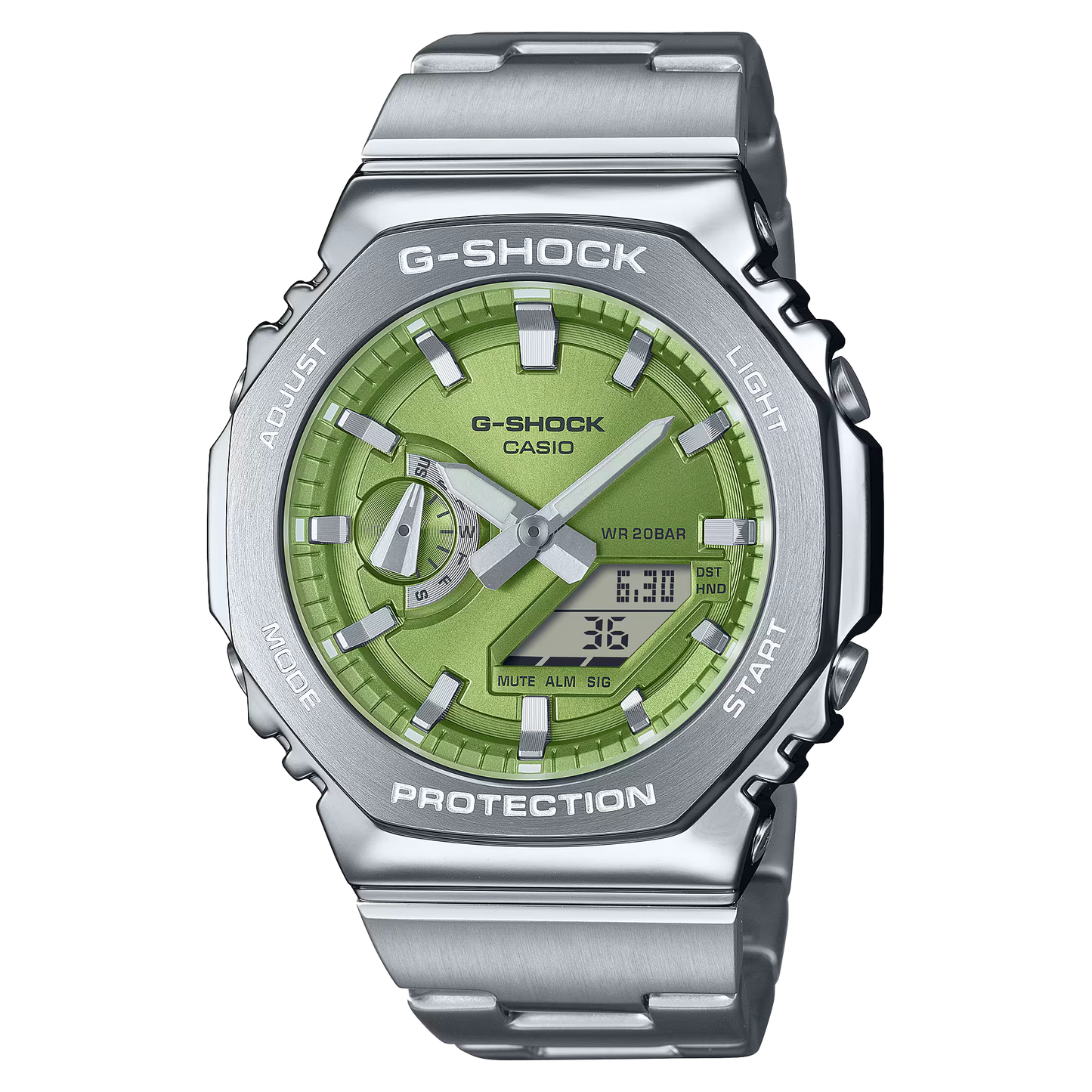 Reloj G-SHOCK GM-2110D-3A Resina/Acero Hombre Plateado