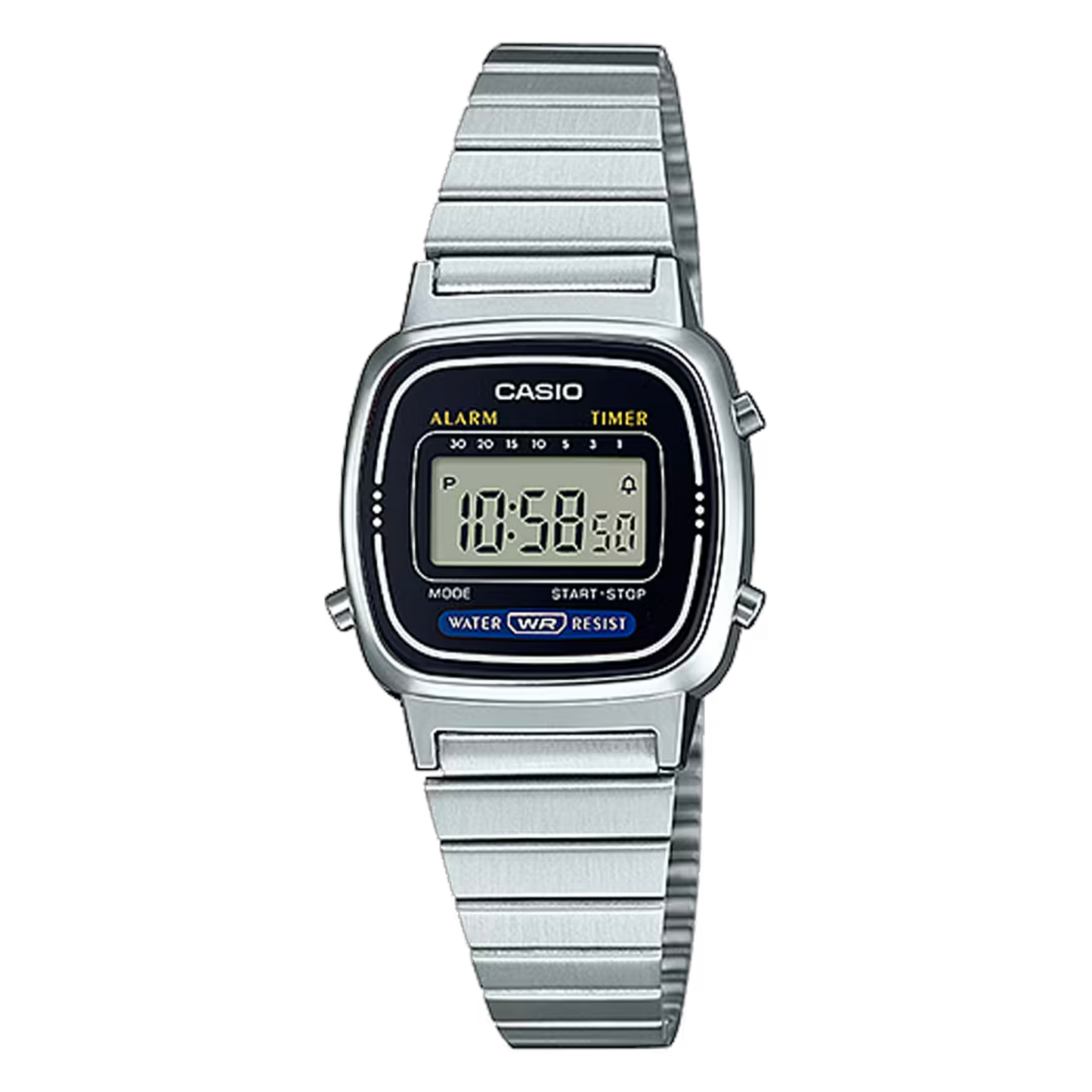 Reloj Casio Plateado Negro LA670WA | SKU: CAS-M-11