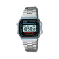 Reloj Casio A168WA-1W – Clásico Digital Plateado con Estilo Retro
