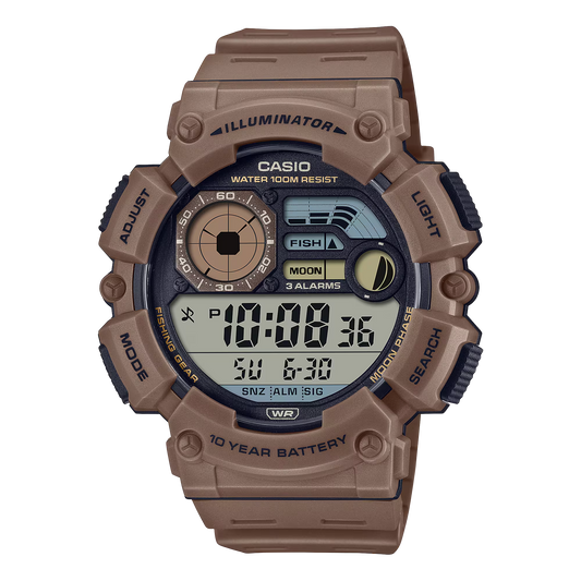 Reloj CASIO WS-1500H-5A Resina Hombre Marron | Modelo Pescador