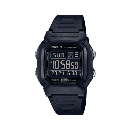 Casio W-800H-1BV Illuminator - Reloj Resistente con 10 Años de Batería