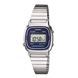 Reloj CASIO LA670WA-2D Mujer Plateado con Azul