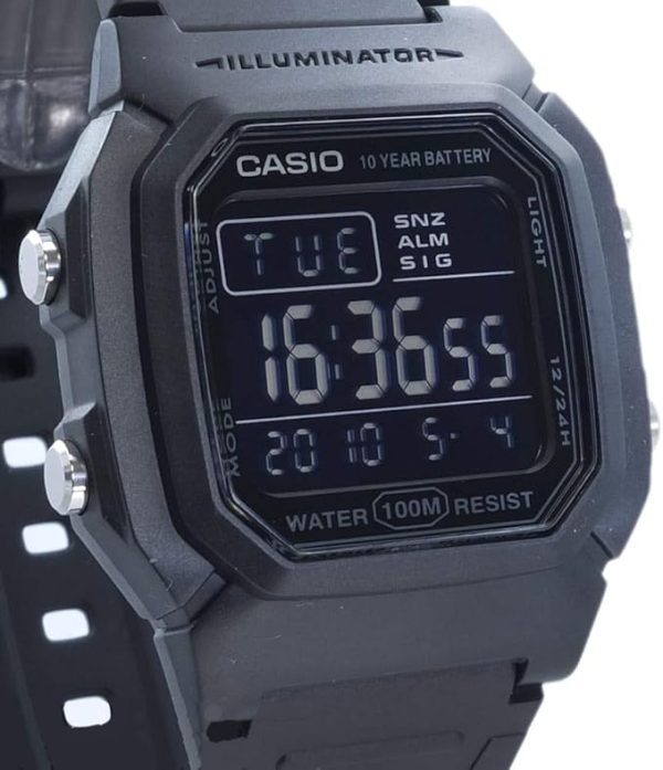 Casio W-800H-1BV Illuminator - Reloj Resistente con 10 Años de Batería - Imagen 3