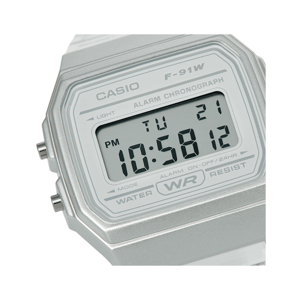 Casio F-91WS-7 – Transparencia retro con estilo moderno - Imagen 2