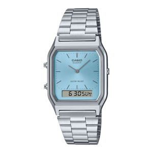 Reloj CASIO AQ-230A-2A1 Resina/Cromado Juvenil Plateado
