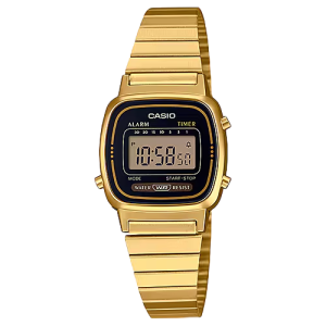 RELOJ CASIO DORADO CON NEGRO LA670WGA-1DF