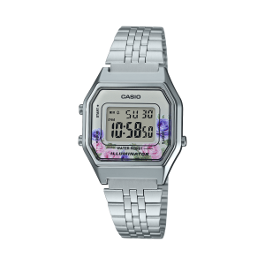 Reloj CASIO LA680WA-4C Resina Juvenil Plateado