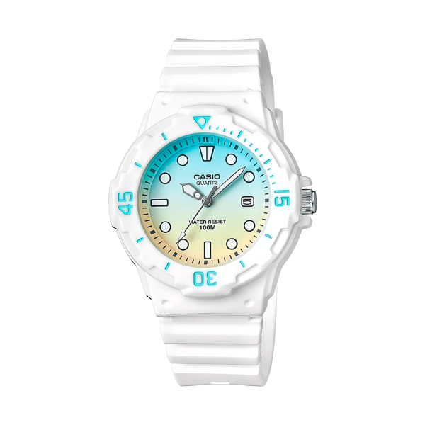 Reloj Casio Análogo LRW-200H-2E2VDR Blanco Mini Buceo