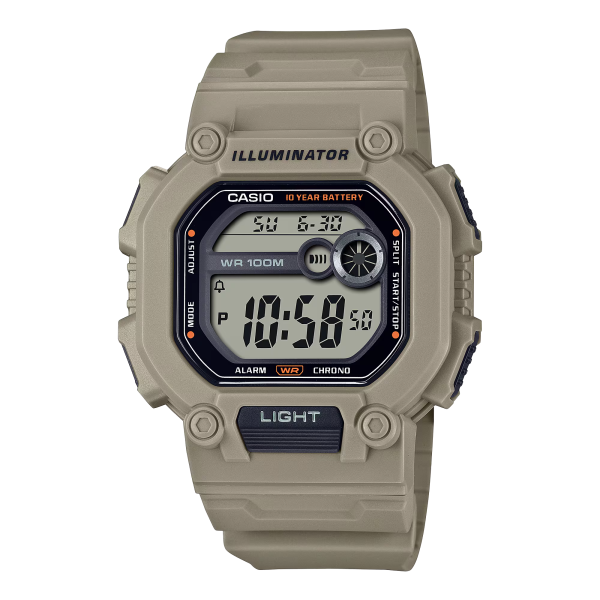 W-737HX-5AV Reloj Casio para Hombre, Illuminator 10 Años de Batería