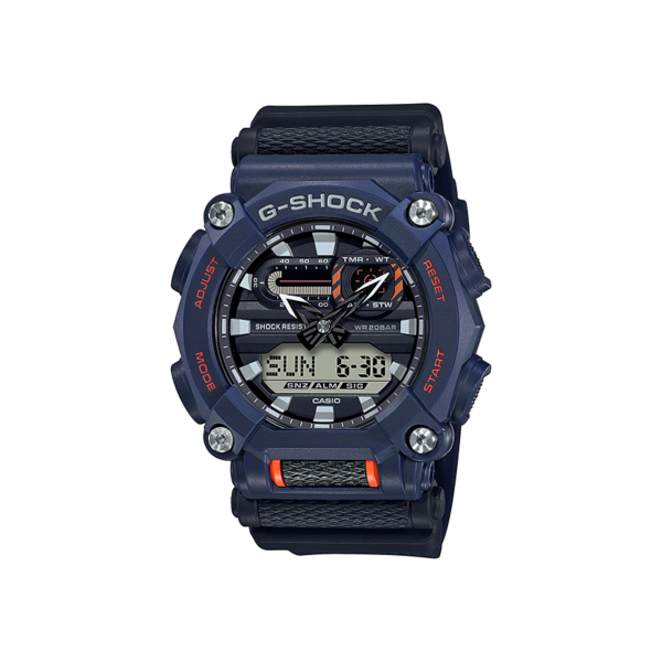 G-Shock GA-900TS-2A – Reloj Azul Transparente con Estilo Industrial