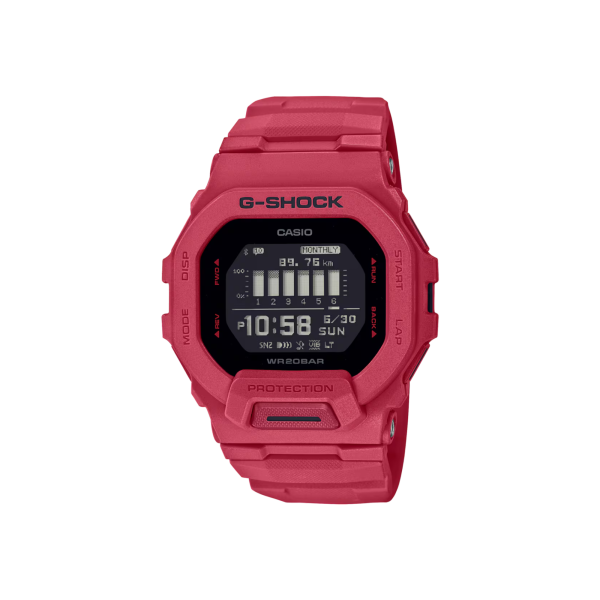 G-Shock GBD-200RD-4 – Deportivo Rojo con Bluetooth y Funciones Fitness