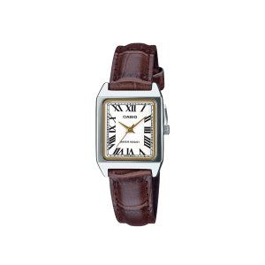 Casio LTP-V007L-7B2 – Reloj Análogo Clásico de Mujer con Correa de Cuero