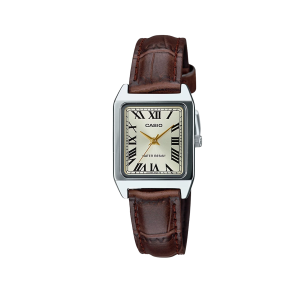 Casio LTP-V007L-9B – Reloj Clásico de Mujer con Esfera Dorada y Correa de Cuero
