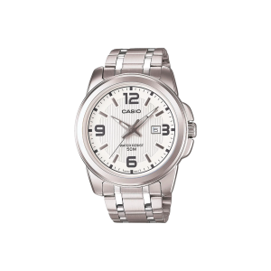 Casio MTP-1314D-7A – Reloj Clásico para Hombre con Esfera Blanca
