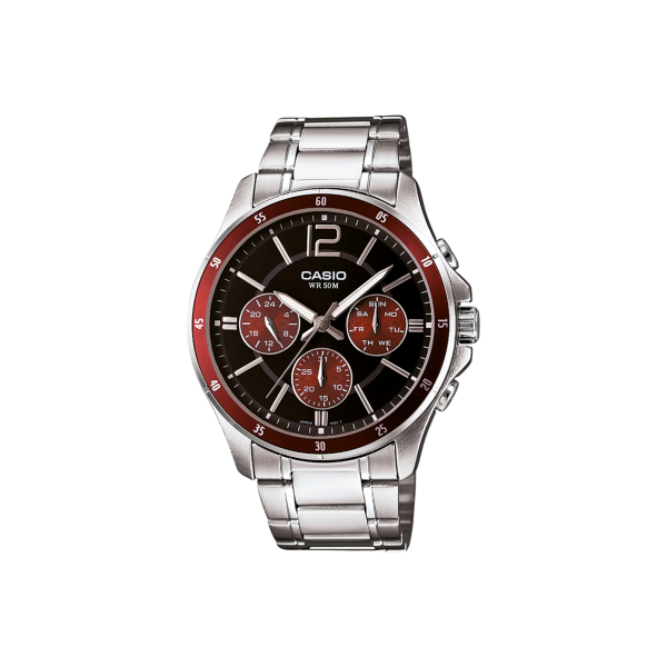 Casio MTP-1374D-5A – Reloj Cronógrafo Clásico Marrón para Hombre
