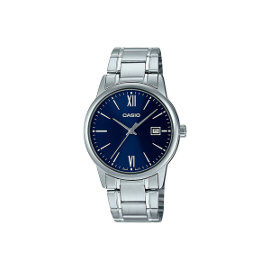 Casio MTP-V002D-2B3 – Reloj Clásico Azul para Hombre con Correa de Acero