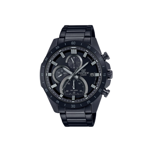 Reloj Casio Edifice EFR-571MDC-1A Cronógrafo Negro Total con Malla Metálica