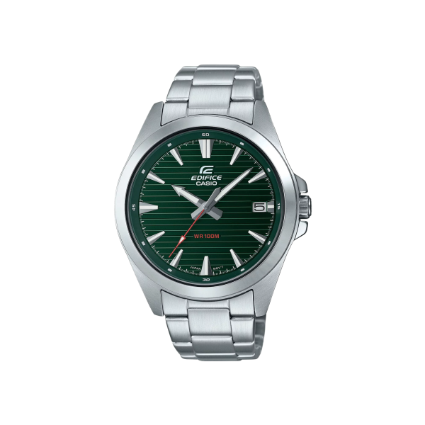 Reloj Casio Edifice EFV-140D-3A Verde Acero Elegante Hombre