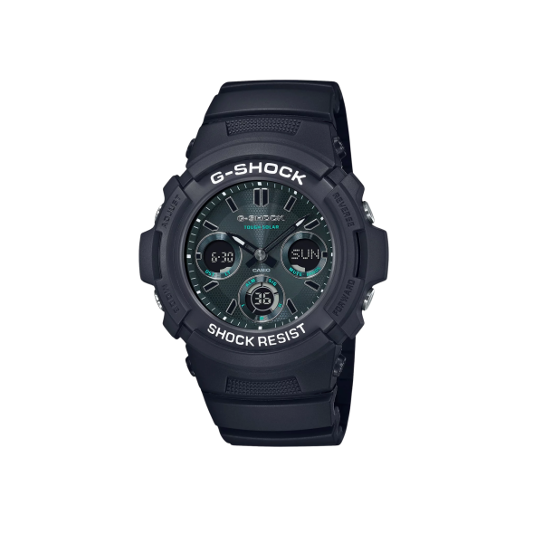 Reloj Casio AWR-M100SMG-1A G-Shock Solar Combinado Hombre Negro & Dorado