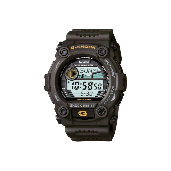 Reloj Casio G-SHOCK G-7900-3D Militar con Marea Lunar y Temperatura