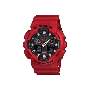 Reloj Casio G-SHOCK GA-100B-4A Rojo – Analógico-Digital Deportivo