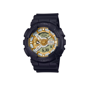 Reloj G-Shock GA-110DC-1A9 Resina Unisex Negro con Detalles Dorados
