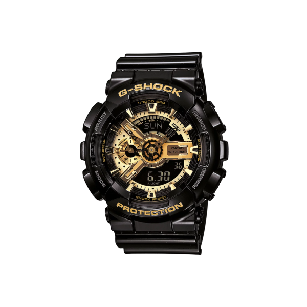 Reloj G-Shock GA-110GB-1A Resina Unisex Negro con Dorado Brillante