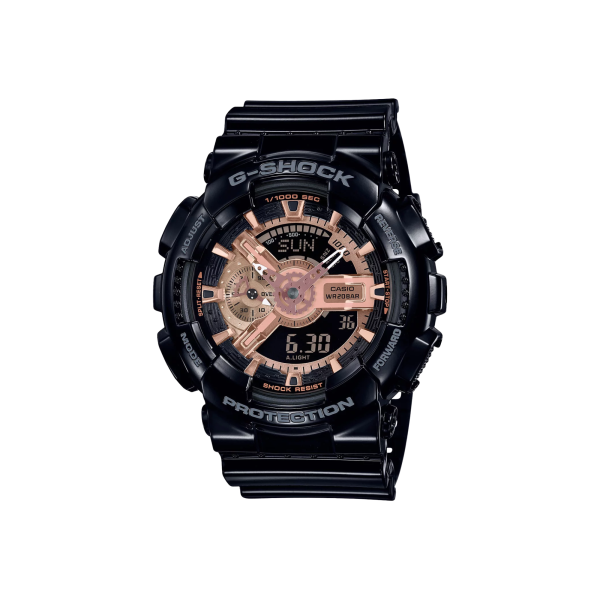 Reloj G-Shock GA-110MMC-1A Resina Unisex Negro con Detalles Metálicos Multicolor