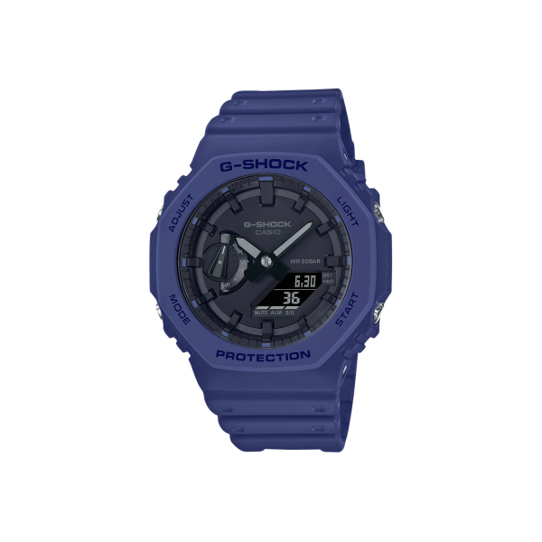 G-Shock GA-2100-2A – Azul clásico y ultra resistente