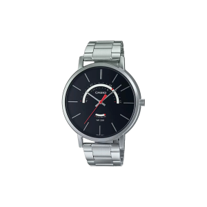 Reloj Casio MTP-B105D-1AVDF para Hombre clásico de acero inoxidable con esfera negra