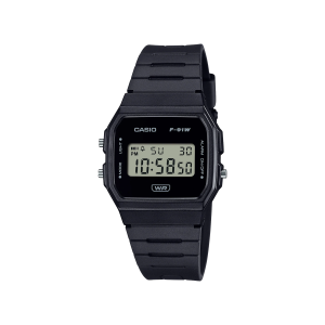 Reloj Casio F-91WB-1A unisex digital negro