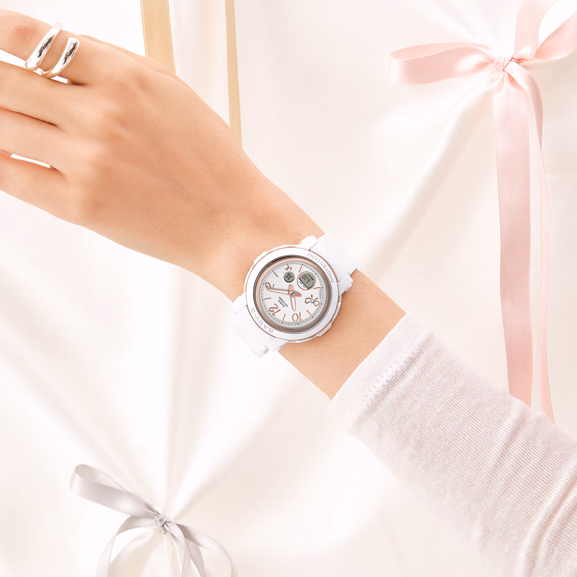 Reloj Casio Baby‑G BGA‑290RA‑7ADR para Mujer — Analógico Digital Blanco 100M – Casio Perú Reloj Casio Baby‑G BGA‑290RA‑7ADR para Mujer — Analógico Digital Blanco 100M - Imagen 2