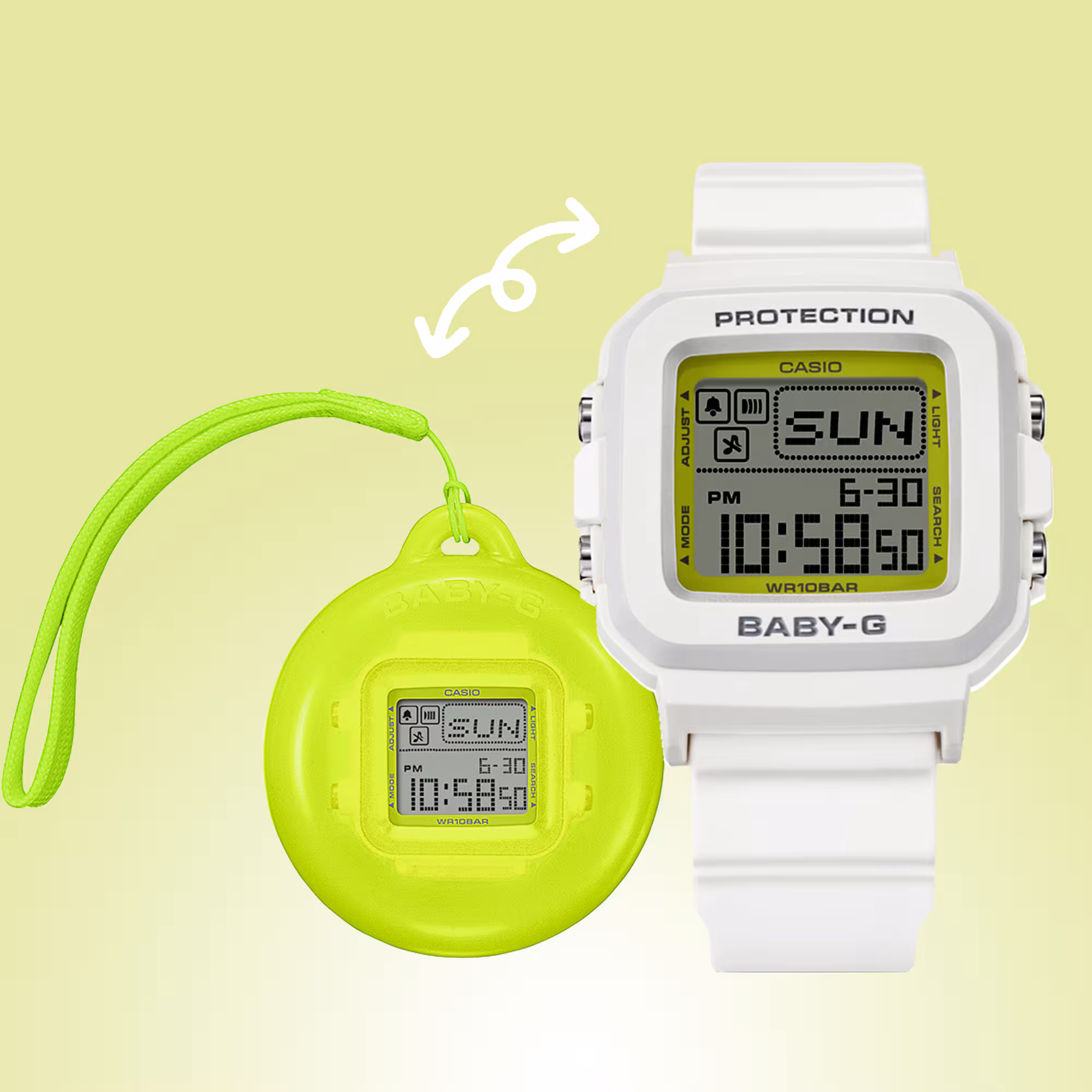 Reloj Casio Baby‑G BGD‑10K‑7DR para Mujer — Digital Blanco Resistente 100M – Casio Perú Reloj Casio Baby‑G BGD‑10K‑7DR para Mujer — Digital Blanco Resistente 100M - Imagen 5