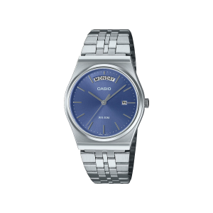 Reloj Casio MTP-B146D-2AVDF plateado esfera azul hombre