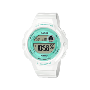 Reloj Casio LWS‑1200H‑7A3V blanco digital deportivo mujer