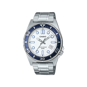 Reloj Casio MTD‑135D‑7A acero inoxidable deportivo hombre