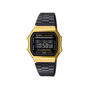 Reloj Casio Vintage A168WEGB‑1BDF dorado digital