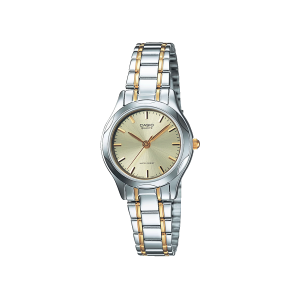 Reloj Casio LTP‑1275SG‑9A bicolor dorado y plateado
